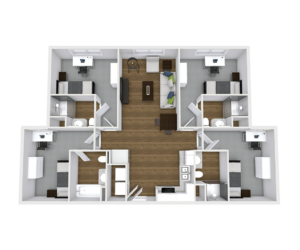 The Green on Campus Drive Floor Plan