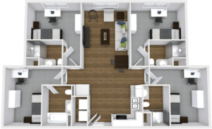 The Green on Campus Drive Floor Plan