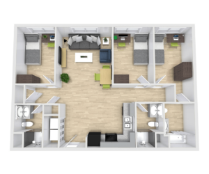 The Green on Campus Drive Floor Plan