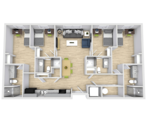 The Green on Campus Drive Floor Plan