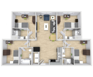 The Green on Campus Drive Floor Plan