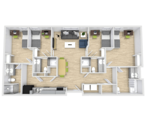 The Green on Campus Drive Floor Plan