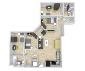 The Green on Campus Drive Floor Plan