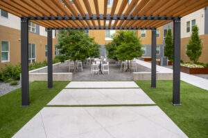 The Green on Campus Drive Outdoor entertainment area